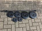 Reebok srep met les mills bodypump set stang met schijven, Sport en Fitness, Ophalen, Bodypump, Gebruikt, Reebok step