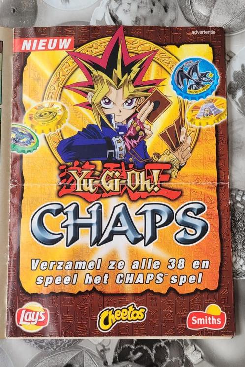 YU-GI-OH! CHAPS folder met gratis Chap erin, verzamel item, Verzamelen, Flippo's, Map, Album of Poster, Adventure, Cheetos 24 Game