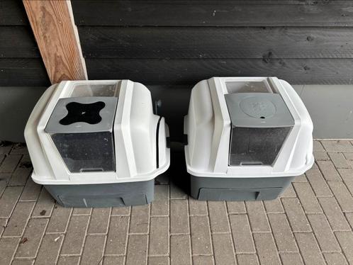 2x zelfreinigende kattenbak, Dieren en Toebehoren, Kattenbakken, Zo goed als nieuw, Gesloten, Zelfreinigend, Ophalen