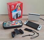 Nintendo Switch OLED Wit met Mario Odyssey case, Spelcomputers en Games, Spelcomputers | Nintendo Switch, Ophalen, Zo goed als nieuw