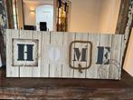 Houten Muurdecoratie "HOME", Huis en Inrichting, Woonaccessoires | Wanddecoraties, Ophalen, Zo goed als nieuw