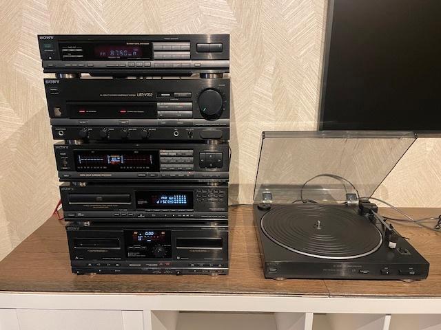 Sony toren compleet v702-v902, Audio, Tv en Foto, Stereo-sets, Zo goed als nieuw, Cassettedeck, Cd-speler, Tuner of Radio, Speakers