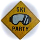 Diverse handgeschilderd borden/ Apres Ski Party /wintersport, Ophalen of Verzenden, Nieuw