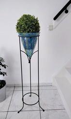 Staande plantenbak, Tuin en Terras, Bloembakken en Plantenbakken, Ophalen of Verzenden, Zo goed als nieuw, Rond, Metaal