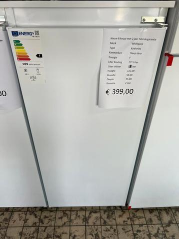 Whitpool sleep deur koelkast met vriesvak nis 122 nieuw beschikbaar voor biedingen