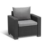Allibert California Loungestoel – Grafiet, Ophalen of Verzenden, Nieuw, Wicker, 2 zitplaatsen