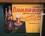 Vintage Bavaria Bier Reclamebord, Ophalen of Verzenden, Gebruikt, Reclamebord