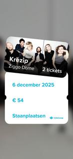 2 tickets te koop 2 staanplaatsen, Tickets en Kaartjes, Concerten | Pop, Twee personen