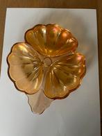 Carnival Glass klaverblad schaal, Ophalen of Verzenden