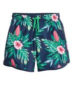 H&M blauw groen zwemshort zwembroek met elastiek 146-152, H&M, Nieuw, Ophalen of Verzenden, Maat 146
