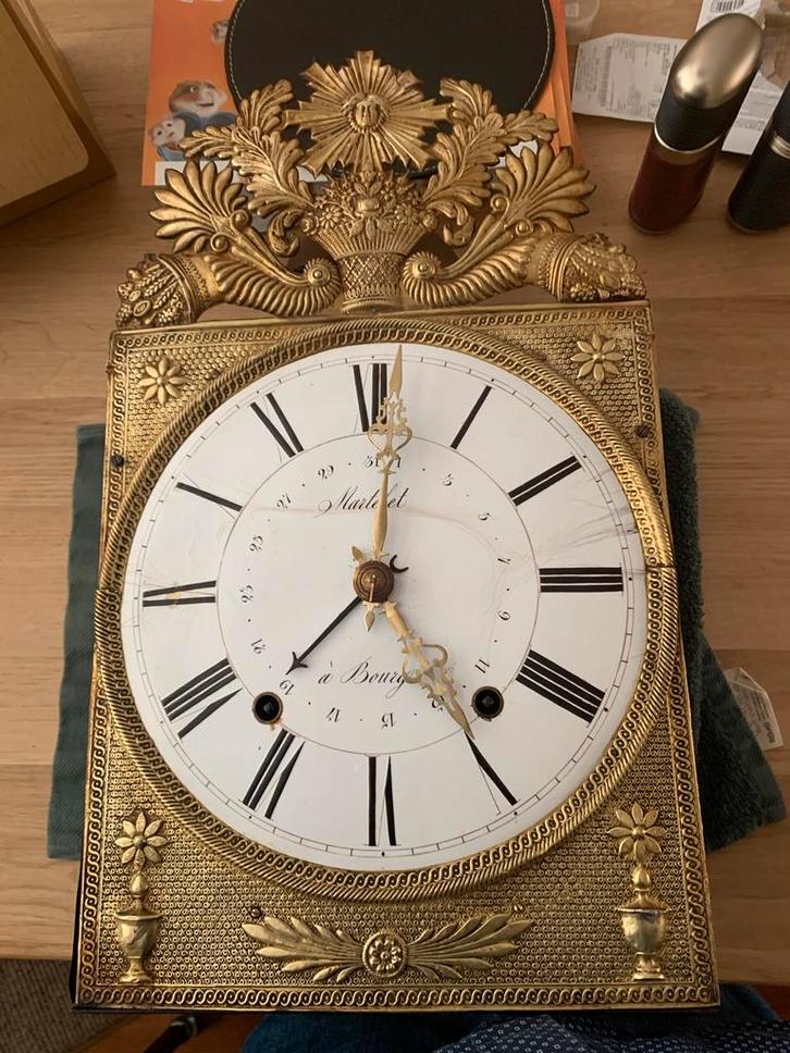 Grote Comtoise Klok Spillegang, geen gewichten en slinger, Antiek en Kunst, Antiek | Klokken, Ophalen of Verzenden