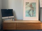 Designers houten TVmeubel, lage kast, lades van Habitat, Ophalen, 150 tot 200 cm, Zo goed als nieuw, 25 tot 50 cm