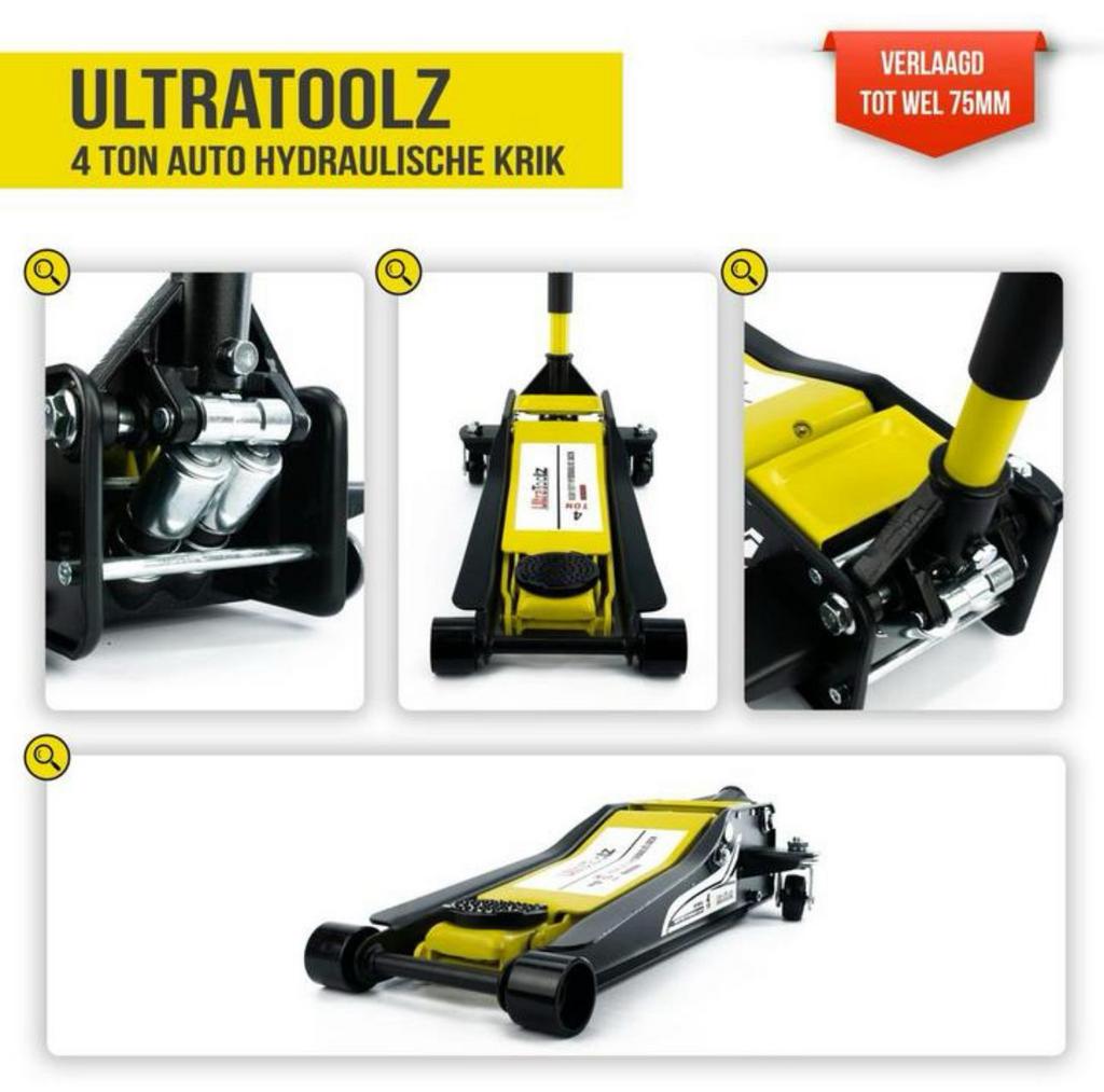 Nieuw Wohrstahl Ultratoolz Autokrik garagekrik 4000 Kilo !, Auto diversen, Krikken, Nieuw, Garagekrik, Hydraulisch, Ophalen of Verzenden