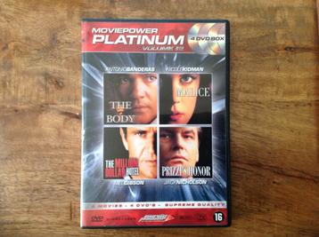 4 DVD Box ( The Body/Malice/Prizzi,s/Millon Dollar ) beschikbaar voor biedingen