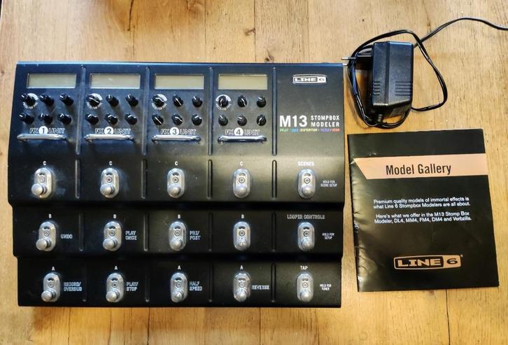 Line 6 M13 multi effects inclusief power supply, Muziek en Instrumenten, Effecten, Gebruikt, Chorus, Delay of Echo, Distortion, Overdrive of Fuzz