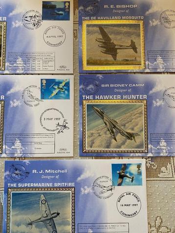 Eerste dag postzegel envelop vliegtuigen UK 1997