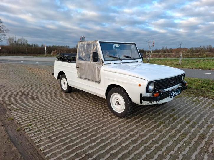 DAF 66 YA 1974 APK vrij, Auto's, Oldtimers, Particulier, Daf, Benzine, Overige carrosserieën, Automaat, Wit, Overige kleuren, Kunstmatig leder
