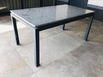 Bois le Duc tuintafel, 160x90x78cm, stenen blad, TEAB, Ophalen, Gebruikt, Rechthoekig, Metaal
