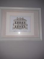 Prachtige geborduurde schilderijen  van huizen., Antiek en Kunst, Ophalen