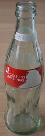 Glazen Coca Cola Flesje seasons greetings Kerstman coca-cola, Ophalen of Verzenden, Nieuw, Gebruiksvoorwerp