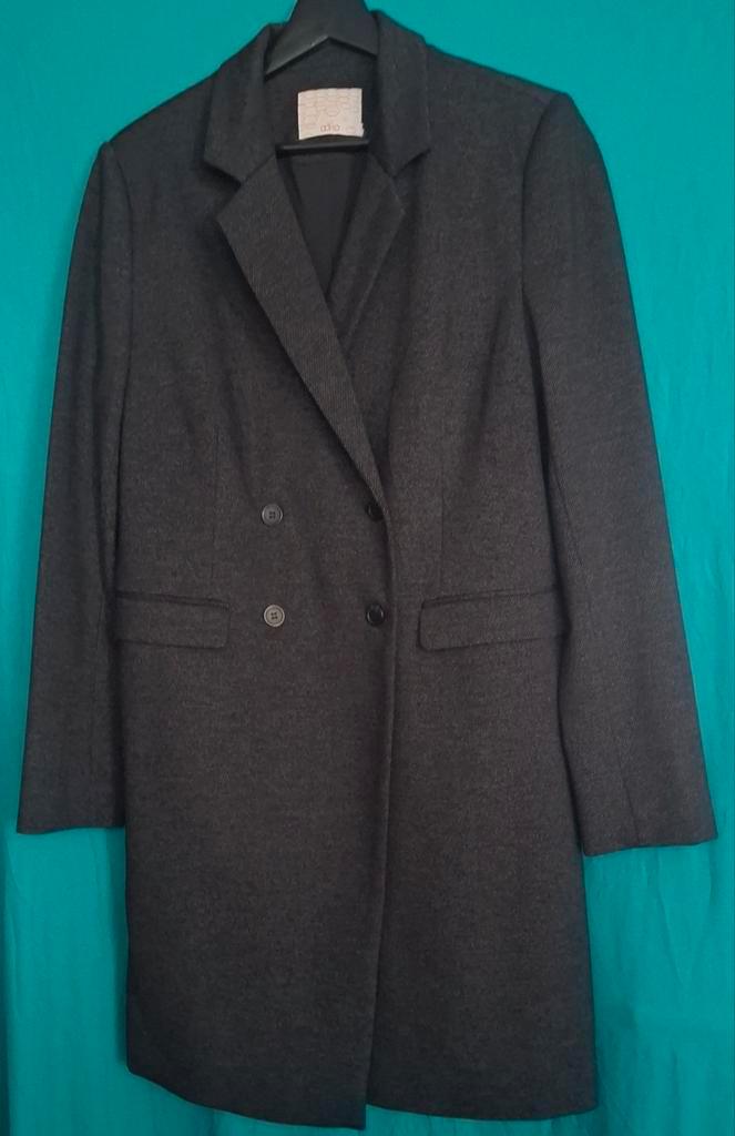 Mooie stijlvolle lange blazer van Aaiko, model Tejana, Kleding | Dames, Jasjes, Kostuums en Pakken, Zo goed als nieuw, Jasje, Grijs