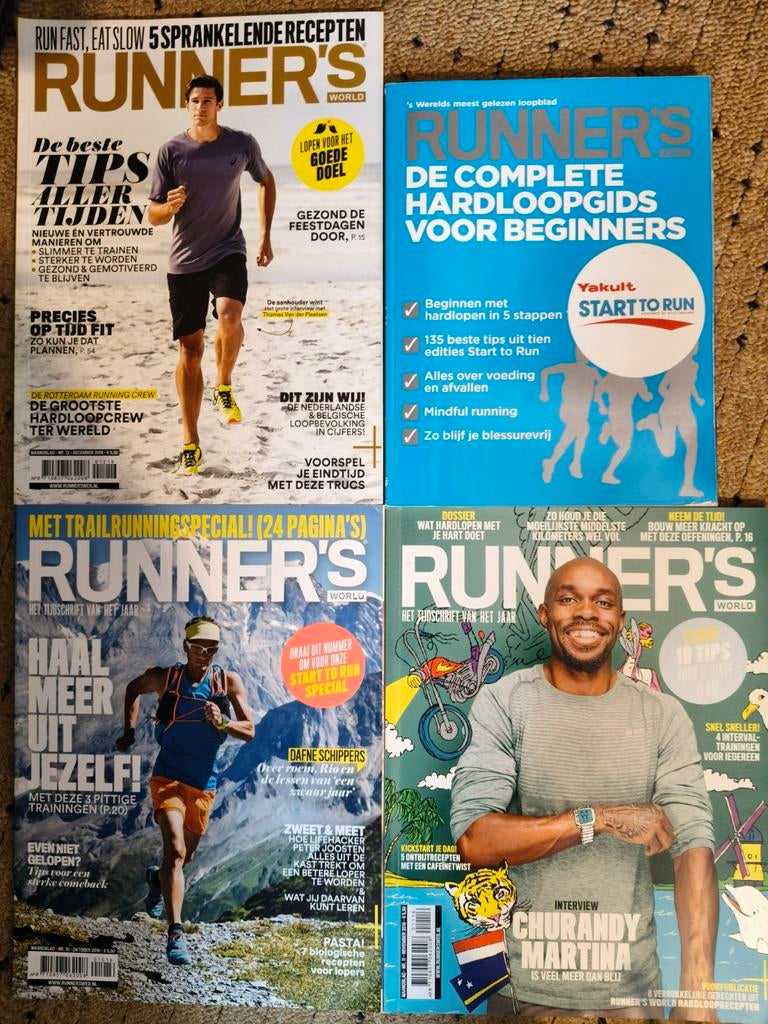 Runner's World  - okt tm dec 2016 & Hardloop gids beginners, Boeken, Ophalen of Verzenden, Zo goed als nieuw, Sport en Vrije tijd