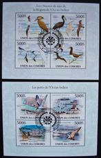 - 657 - 2 Blokken met Vogels v. d. Indische Oceaan., Verzenden, Gestempeld, Dier of Natuur