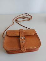 Lederen schoudertas tasje made in Spain tuigleer, Sieraden, Tassen en Uiterlijk, Tassen | Schoudertassen, Ophalen, Nieuw, Bruin