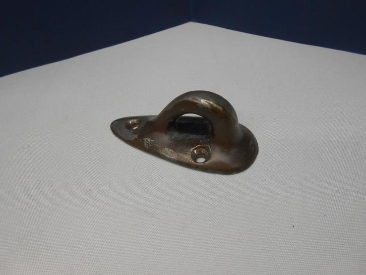 Authentiek Dekoog, Dekplaat, Oogplaat, brons verchroomd, Watersport en Boten, Accessoires en Onderhoud, Gebruikt, Overige typen