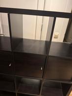 IKEA Kallax 5 vakkenkast zwart met deuren, Huis en Inrichting, Ophalen, Kunststof, Gebruikt, 150 tot 200 cm