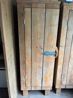 Steigerhouten kledingkasten, Huis en Inrichting, Kasten | Kledingkasten, Ophalen, Gebruikt, Met hangruimte, 50 tot 100 cm