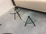 Nieuw Beek Maupertuus Salontafel Glas zwart Design Tafel D50, Huis en Inrichting, Tafels | Salontafels, 50 tot 100 cm, Nieuw, Ophalen of Verzenden