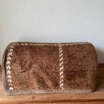 Groot Vintage Woondeken, Bruin Deken Patroon, Acryl, Dralon, Huis en Inrichting, Woonaccessoires | Plaids en Woondekens, Ophalen of Verzenden