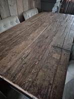Stoere sobere eettafel, Huis en Inrichting, Ophalen of Verzenden, Zo goed als nieuw, Rechthoekig, 50 tot 100 cm
