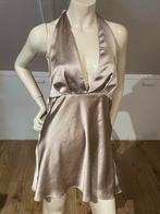 Zara Champagne Gouden Mini Jurk - Maat 38/40, Maat 38/40 (M), Beige, Ophalen of Verzenden, Zo goed als nieuw