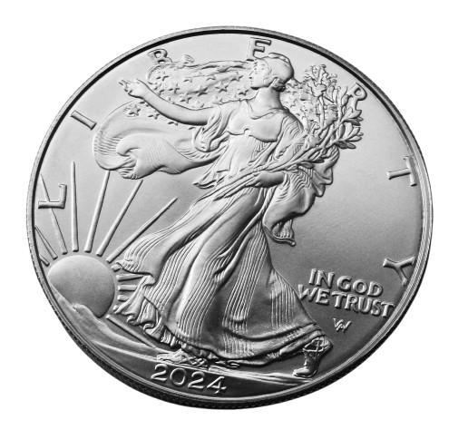 ** 2024  -  USA  - One Dollar Liberty -1 Oz - ZILVER  **, Postzegels en Munten, Munten | Amerika, Losse munt, Noord-Amerika, Zilver