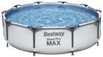 Bestway rond zwembad 366 cm met gaatje zonder pomp, 300 cm of meer, 200 tot 400 cm, Rond, Gebruikt