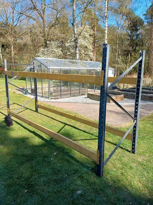 stelling 4 mtr breed en/of 8 losse liggers 2,7 mtr, Huis en Inrichting, Kasten | Stellingkasten, Gebruikt, Ophalen