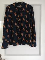 Keurige- moderne blouse maat M, Ophalen of Verzenden, Zo goed als nieuw, Maat 38/40 (M), Zwart
