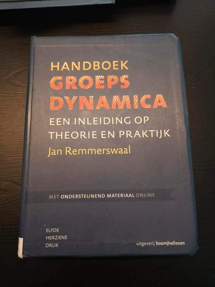 Handboek Groepsdynamica - Jan Remmerswaal, Boeken, Studieboeken en Cursussen, Gelezen, HBO, Gamma, Ophalen of Verzenden