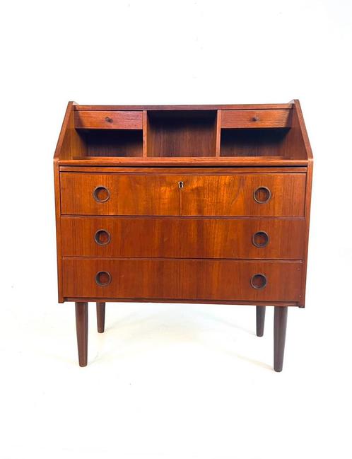 Vintage Deense secretaire jaren ‘60, Huis en Inrichting, Kasten | Secretaires, Zo goed als nieuw, Ophalen of Verzenden