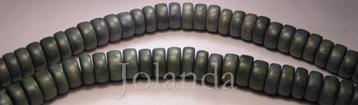 0644 Lei Grijze Houten Kralen Ketting (12 mm) beschikbaar voor biedingen