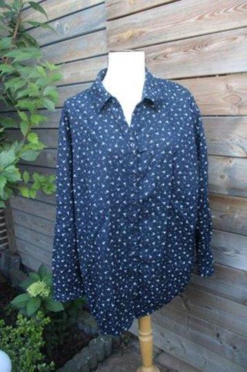 Tuniek donkerblauw/ zilver Ulla Popken mt 50-52 Vaste AANB beschikbaar voor biedingen