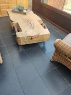 Unieke boomstamtafel, Huis en Inrichting, Tafels | Salontafels, Ophalen, 50 tot 100 cm, Zo goed als nieuw, 150 tot 200 cm