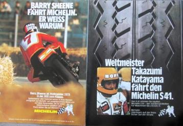 11 vintage advertenties reclames Michelin banden 76-98 band beschikbaar voor biedingen