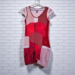 Aventures des Toiles Jurk Mt 38 Rood Wit Artistiek Patchwork, Kleding | Dames, Maat 38/40 (M), Ar, At, Gedragen