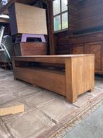 Houten Tv Meubel, Huis en Inrichting, Kasten | Televisiemeubels, Ophalen, Gebruikt, 100 tot 150 cm, Eikenhout
