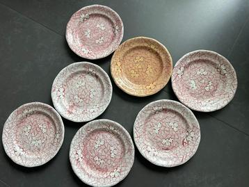 Dinerborden Mungo rood / roze Regout  beschikbaar voor biedingen
