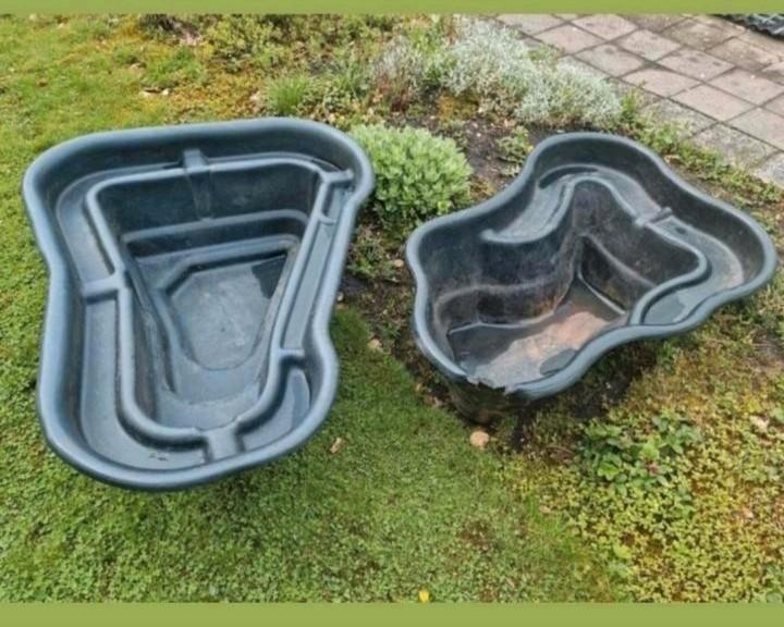 3x Keurige sierlijke voorgevormde vijvers met fraai formaat, Tuin en Terras, Vijvers, Zo goed als nieuw, Ophalen