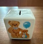 Vintage Porseleinen Spaarpot met Beertjes, Ophalen of Verzenden, Gebruikt, Overige materialen, Dier